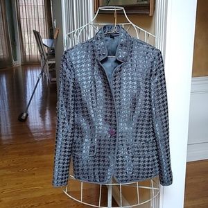 Ellen Tracy Houndstooth Blazer
